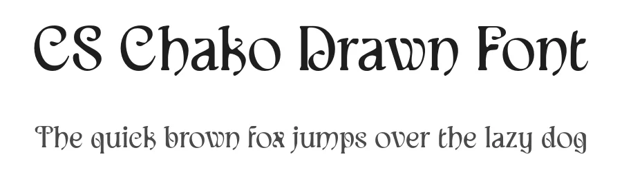 CS Chako Drawn Font by craftsupplyco — Display Font