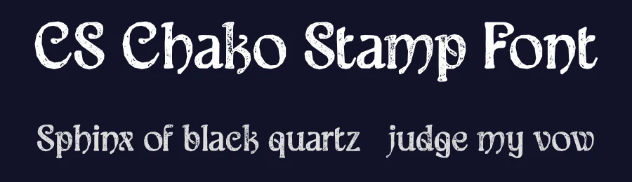 CS Chako Stamp Font by craftsupplyco — Display Font — thumbnail 2