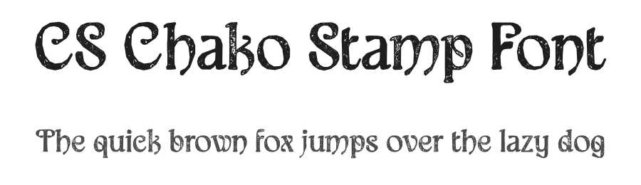 CS Chako Stamp Font by craftsupplyco — Display Font