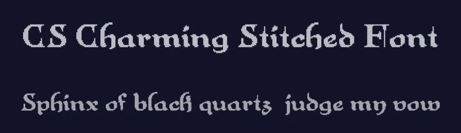 CS Charming Stitched Font by craftsupplyco — Display Font — thumbnail 2