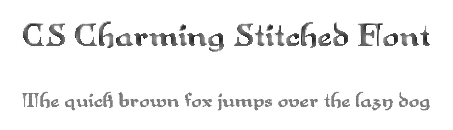CS Charming Stitched Font by craftsupplyco — Display Font