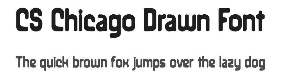 CS Chicago Drawn Font by craftsupplyco — Sans Serif Font