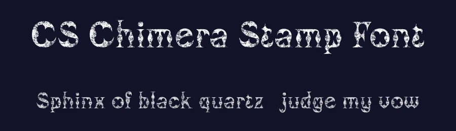 CS Chimera Stamp Font by craftsupplyco — Display Font — thumbnail 2