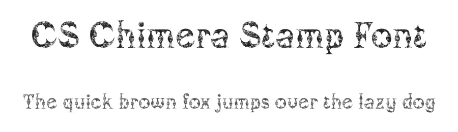 CS Chimera Stamp Font by craftsupplyco — Display Font