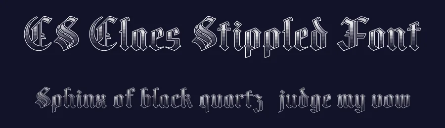 CS Claes Stippled Font by craftsupplyco — Display Font — thumbnail 2