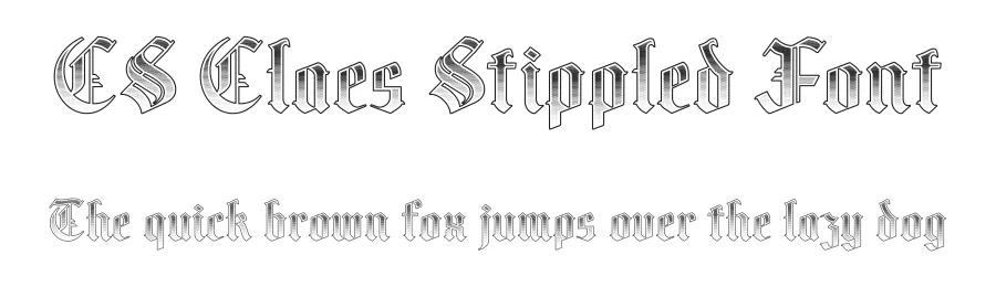 CS Claes Stippled Font by craftsupplyco — Display Font