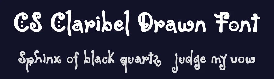 CS Claribel Drawn Font by craftsupplyco — Display Font — thumbnail 2