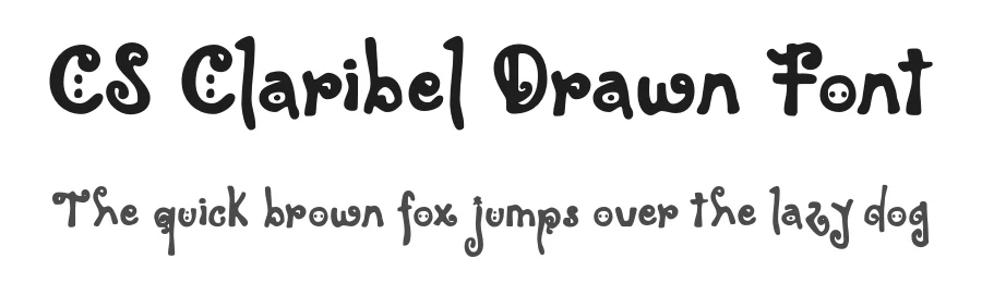 CS Claribel Drawn Font by craftsupplyco — Display Font