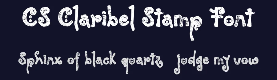 CS Claribel Stamp Font by craftsupplyco — Display Font — thumbnail 2