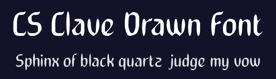 CS Clave Drawn Font by craftsupplyco — Display Font — thumbnail 2