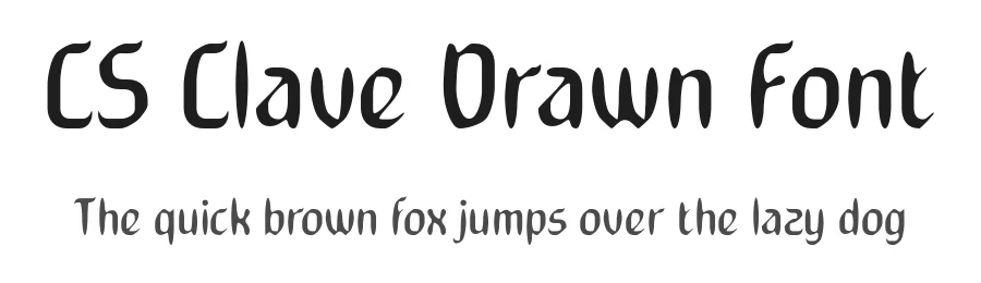 CS Clave Drawn Font by craftsupplyco — Display Font
