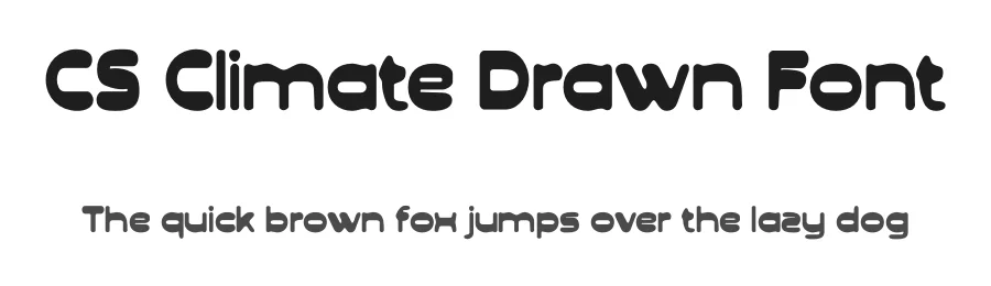 CS Climate Drawn Font by craftsupplyco — Sans Serif Font