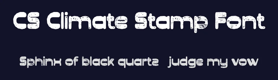 CS Climate Stamp Font by craftsupplyco — Display Font — thumbnail 2