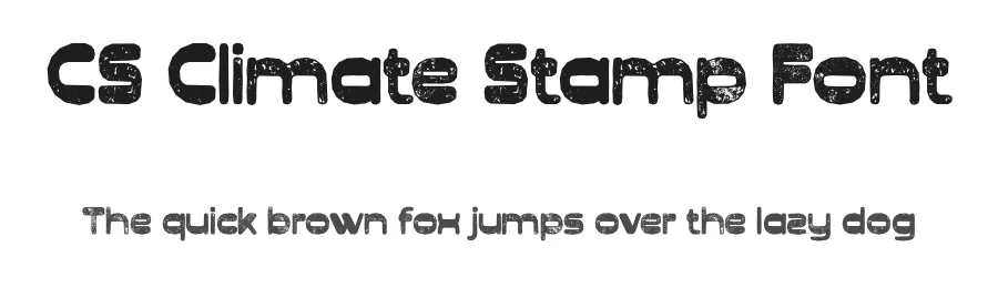 CS Climate Stamp Font by craftsupplyco — Display Font