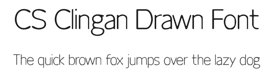 CS Clingan Drawn Font by craftsupplyco — Sans Serif Font