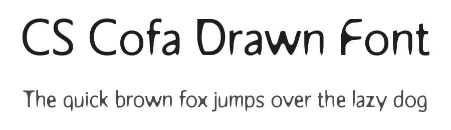 CS Cofa Drawn Font by craftsupplyco — Sans Serif Font