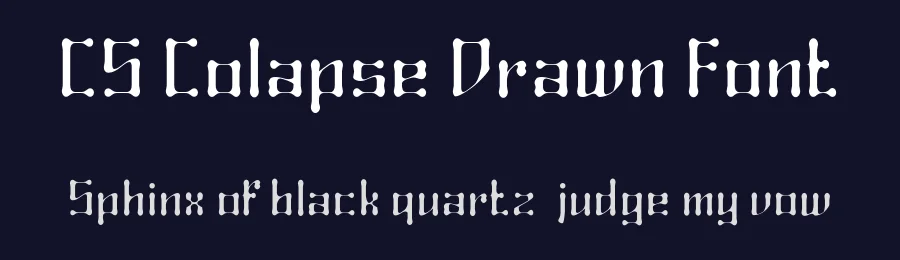 CS Colapse Drawn Font by craftsupplyco — Display Font — thumbnail 2
