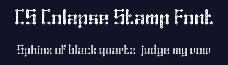 CS Colapse Stamp Font by craftsupplyco — Display Font — thumbnail 2
