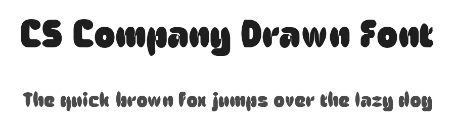 CS Company Drawn Font by craftsupplyco — Display Font