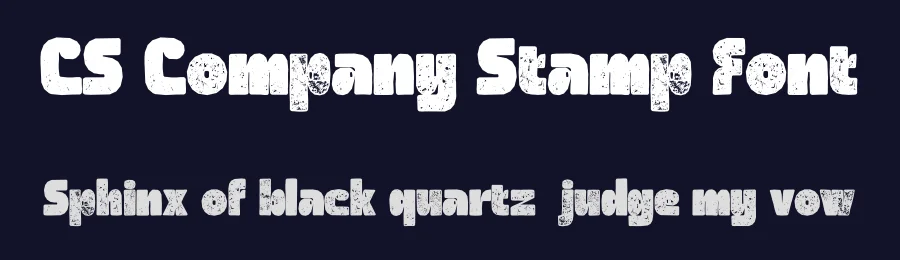 CS Company Stamp Font by craftsupplyco — Sans Serif Font — thumbnail 2