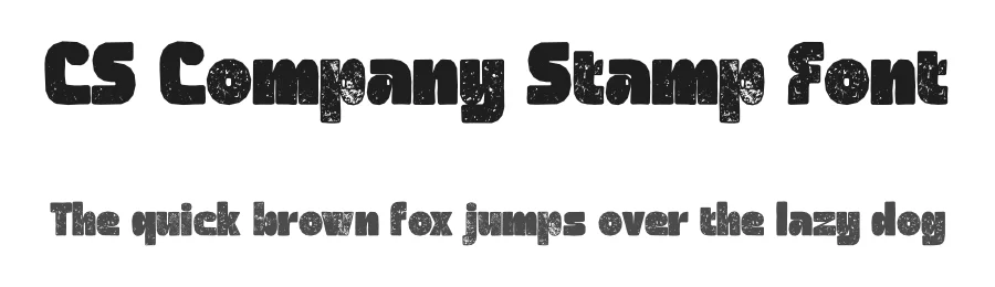 CS Company Stamp Font by craftsupplyco — Sans Serif Font