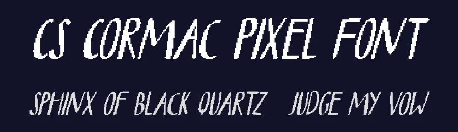 CS Cormac Pixel Font by craftsupplyco — Script Handwritten Font — thumbnail 2