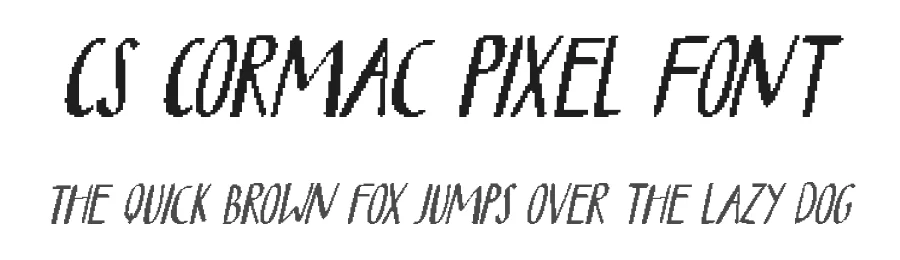 CS Cormac Pixel Font by craftsupplyco — Script Handwritten Font
