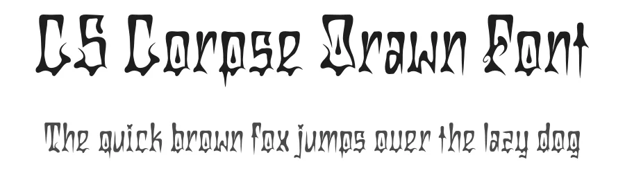 CS Corpse Drawn Font by craftsupplyco — Display Font