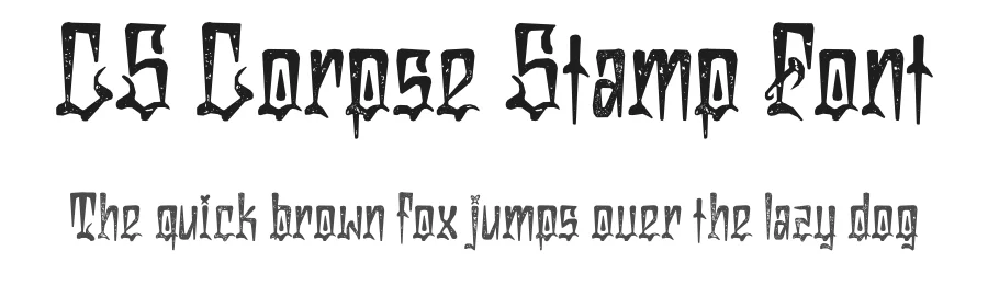 CS Corpse Stamp Font by craftsupplyco — Display Font