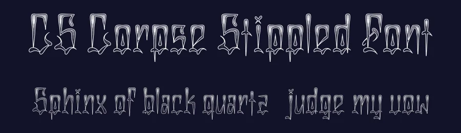 CS Corpse Stippled Font by craftsupplyco — Display Font — thumbnail 2