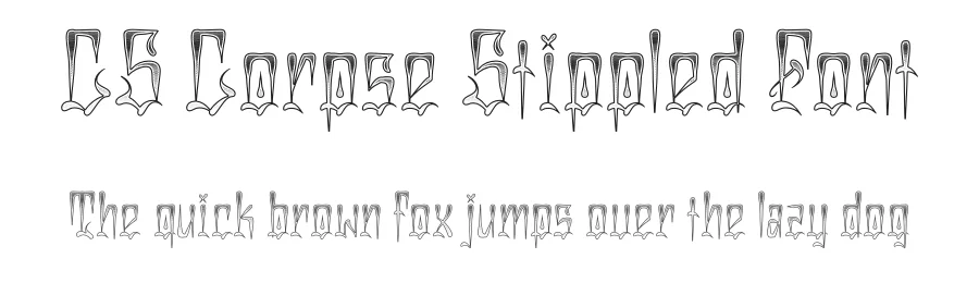 CS Corpse Stippled Font by craftsupplyco — Display Font