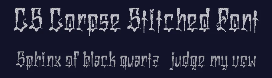 CS Corpse Stitched Font by craftsupplyco — Display Font — thumbnail 2