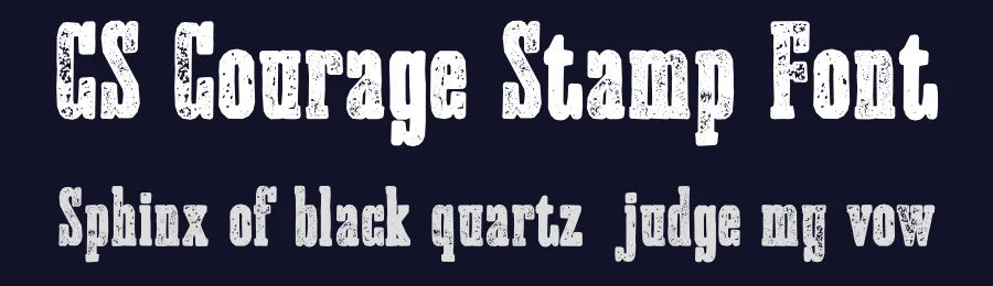 CS Courage Stamp Font by craftsupplyco — Slab Serif Font — thumbnail 2