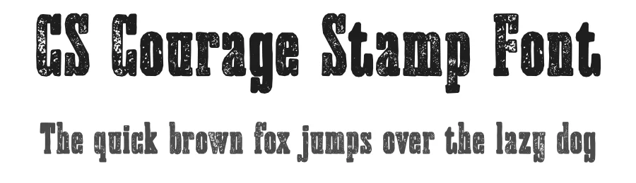CS Courage Stamp Font by craftsupplyco — Slab Serif Font