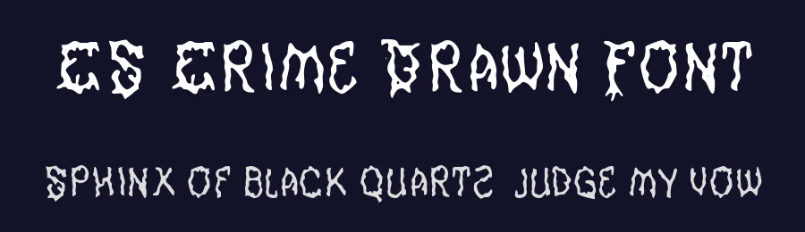 CS Crime Drawn Font by craftsupplyco — Display Font — thumbnail 2