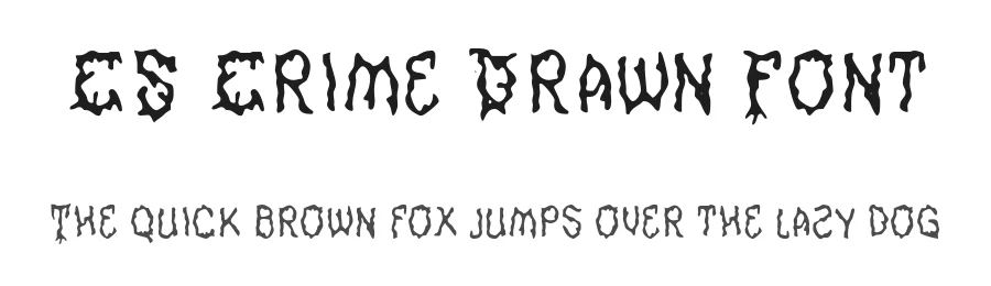CS Crime Drawn Font by craftsupplyco — Display Font