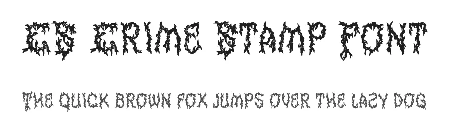 CS Crime Stamp Font by craftsupplyco — Display Font