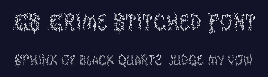 CS Crime Stitched Font by craftsupplyco — Display Font — thumbnail 2