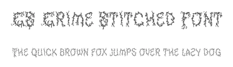 CS Crime Stitched Font by craftsupplyco — Display Font