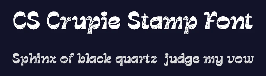 CS Crupie Stamp Font by craftsupplyco — Display Font — thumbnail 2