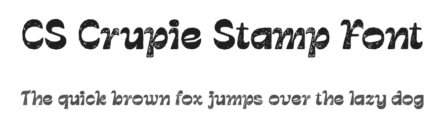 CS Crupie Stamp Font by craftsupplyco — Display Font