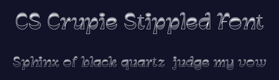 CS Crupie Stippled Font by craftsupplyco — Display Font — thumbnail 2