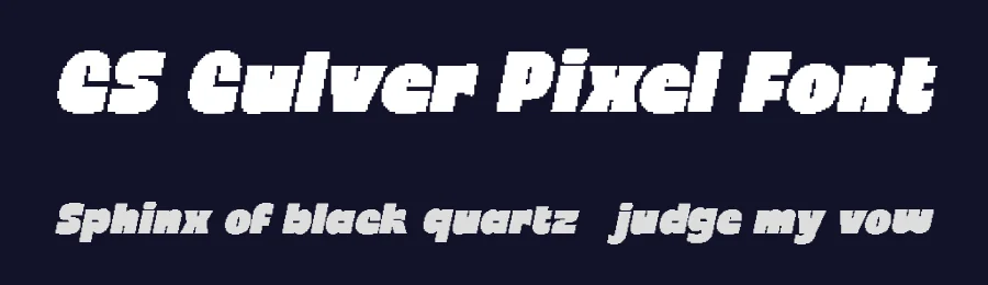 CS Culver Pixel Font by craftsupplyco — Display Font — thumbnail 2