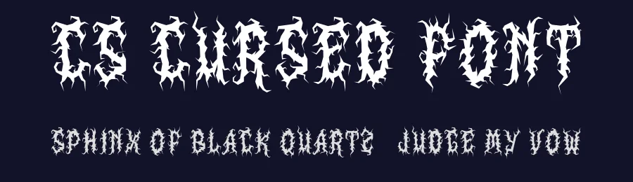 CS Cursed Font by craftsupplyco — Display Font — thumbnail 2