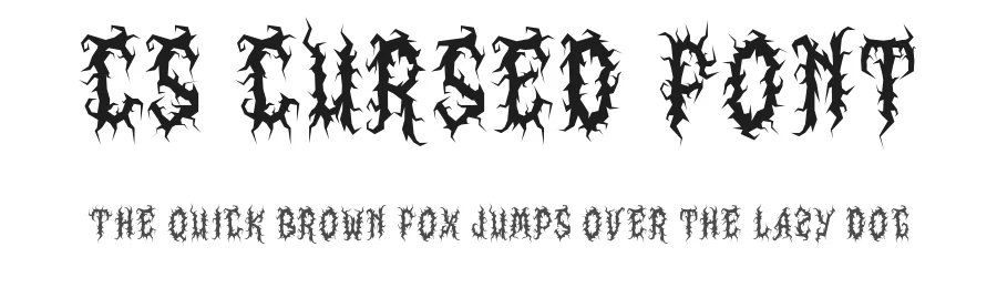 CS Cursed Font by craftsupplyco — Display Font