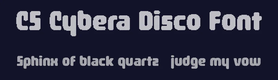 CS Cybera Disco Font by craftsupplyco — Display Font — thumbnail 2