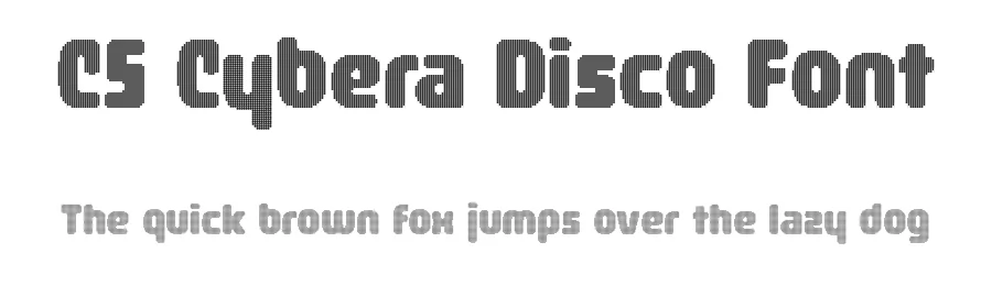 CS Cybera Disco Font by craftsupplyco — Display Font