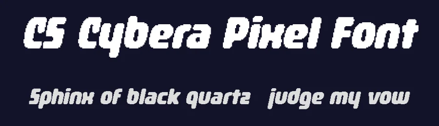 CS Cybera Pixel Font by craftsupplyco — Display Font — thumbnail 2