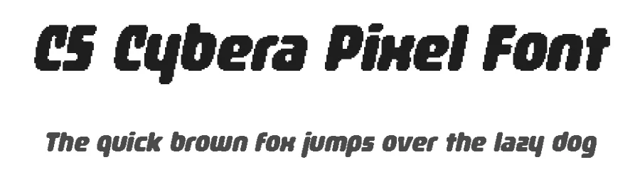 CS Cybera Pixel Font by craftsupplyco — Display Font
