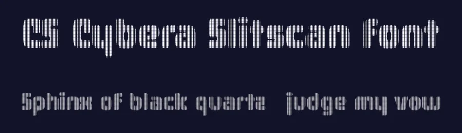 CS Cybera Slitscan font by craftsupplyco — Display Font — thumbnail 2